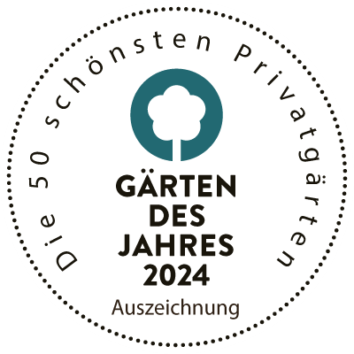 Logo Auszeichnung Gärten des Jahres 2024 Award Callwey Verlag Gewinnergarten