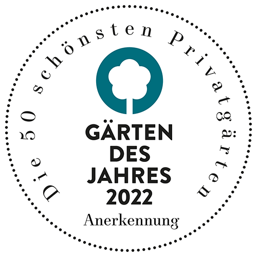 Logo Anerkennung Gärten des Jahres 2022 Award Callwey Verlag